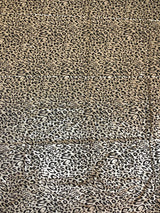 Cheetah Foil Design Nylon Spandex Fabric - Black/Gold, Black/Silver, White/Silver
