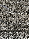 Cheetah Foil Design Nylon Spandex Fabric - Black/Gold, Black/Silver, White/Silver
