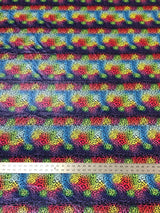 Cheetah Rainbow Print Polyester Spandex Fabric - Rainbow Cheetah Print, 58"-60" Width