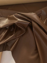 Stretch Faux Leather Chocolate