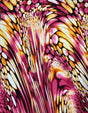 Colorful Abstract Design Polyester Spandex Fabric - Abstract Print, Multi Color, 58"-60" Width