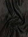 Polyester Pleated Textured Velvet Fabric - Rust, Black, 55-58" Width