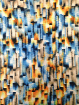 Abstract Pattern Polyester Spandex Knit Jersey Fabric - Abstract Print, Lightweight, 58"- 60" Wide