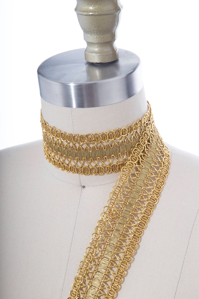 Gimp Trim Metallic Gold 1.75"