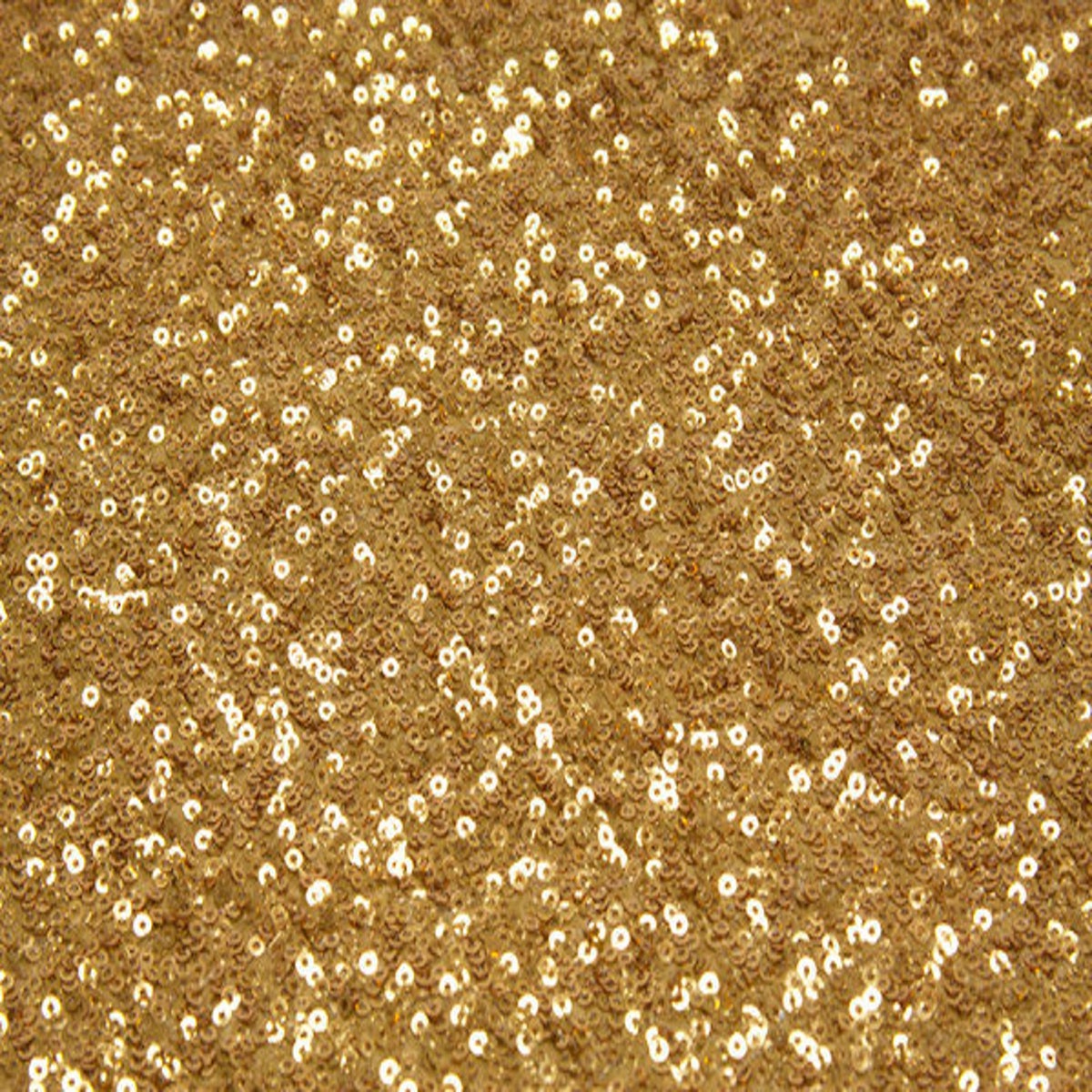 Mini Disc All Over Sequin Polyester Fabric - Gold, 54" Width (1 Yard)