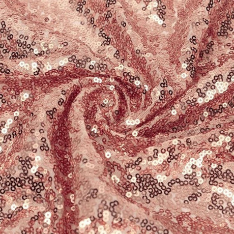 1 Yard Blush Rose Gold Spangle/Glitz Sequins Fabric 55 Inch Width