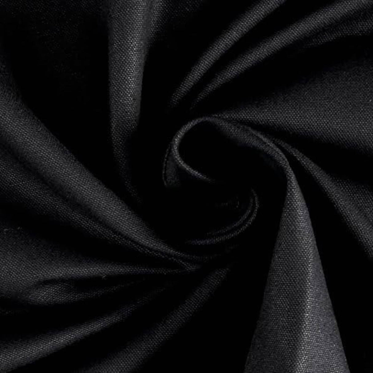 7 Oz Natural Cotton Canvas Fabric - Black, Natural, 60" Width