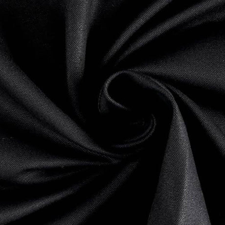 7 Oz Natural Cotton Canvas Fabric - Black, Natural, 60" Width