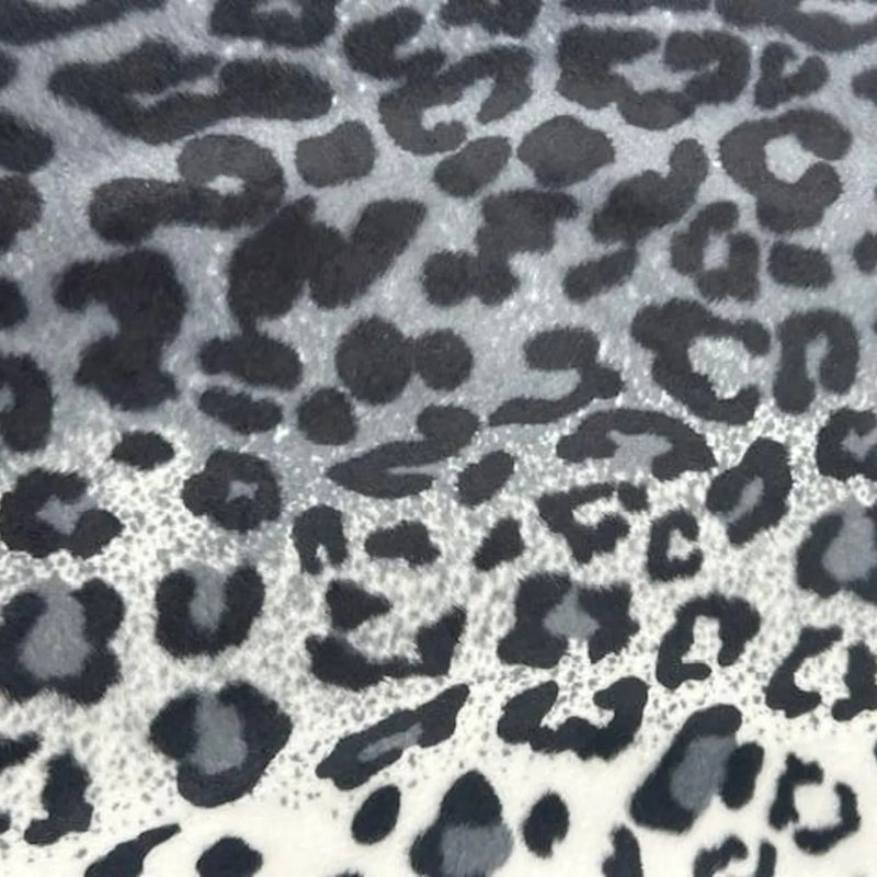 1 Yard Leopard Print Faux Fur Trim Multi-Color Animal Pattern 1.5 Inch Wide