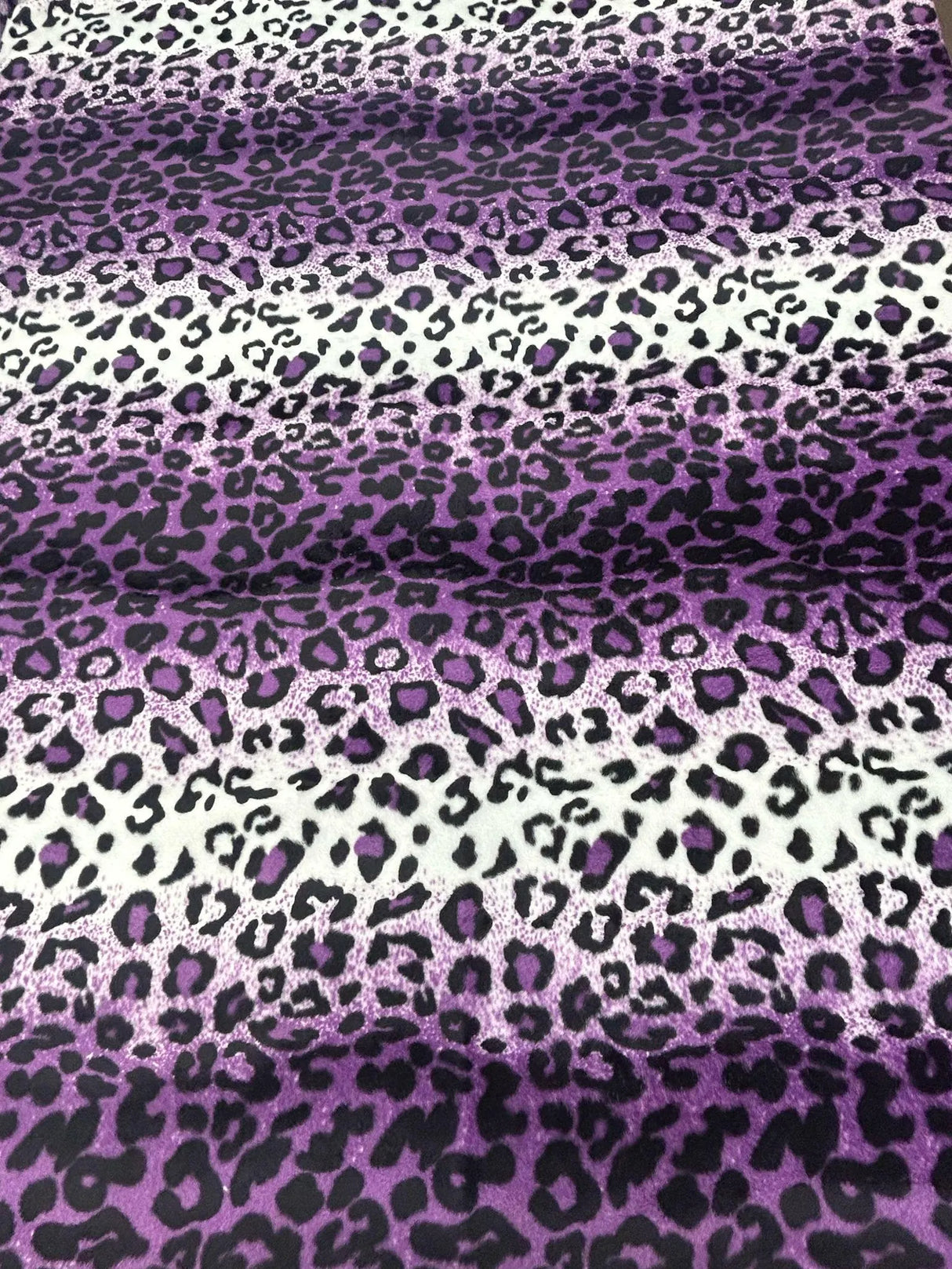 1 Yard Leopard Print Faux Fur Trim Multi-Color Animal Pattern 1.5 Inch Wide