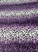 1 yarda de ribete de piel sintética con estampado de leopardo multicolor, patrón animal, ancho de 1.5 pulgadas  