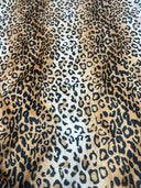 1 yarda de ribete de piel sintética con estampado de leopardo multicolor, patrón animal, ancho de 1.5 pulgadas  
