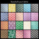 Elegant Raschel Lace Polyester Fabric - French Floral, 60" Width