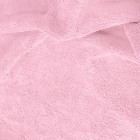Minky Plush Polyester Fabric - Pink, 60" Width (1 Yard)