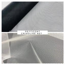Petticoat Crinoline Net Fabric - Stiff Mesh, 56" Width, Black/White