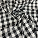 1 yarda de tela de poliéster gingham a cuadros patrón clásico para ropa y decoración del hogar 60 pulgadas de ancho