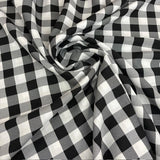 1 Yard Checkered Gingham Polyester Fabric Classic Pattern for Apparel and Home Decor 60 Inch Width