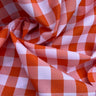 Checkered Gingham Polyester Fabric - 1-Inch Checkered Pattern, 60" Width