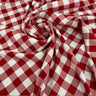 Checkered Gingham Polyester Fabric - 1-Inch Checkered Pattern, 60" Width