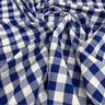 1 Yard Checkered Gingham Polyester Fabric Classic Pattern for Apparel and Home Decor 60 Inch Width