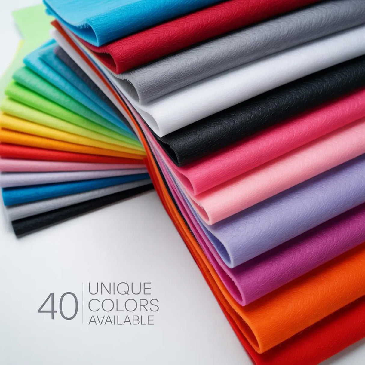 Premium Acrylic Felt Fabric - 72" Wide, 1.6Mm Thick, Soft Durable Non-Fraying Craft Felt Material