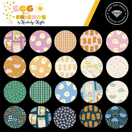 Cotton Fat Quarter Bundle Egg and Friends