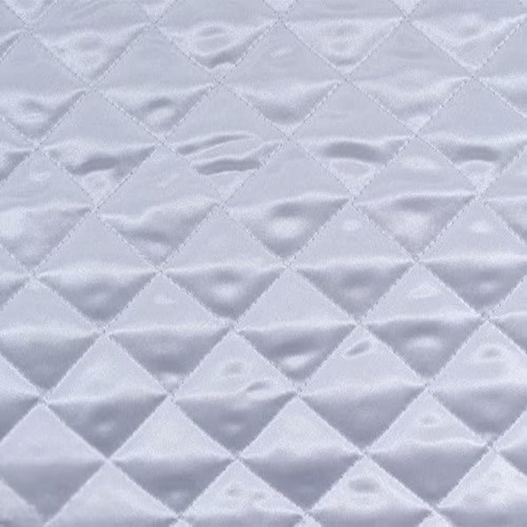 Polyester Quilted Padded Fabric - Quilted Padded Design, Black, Gold, Pink, Red, White, Yellow, 58-60" Width (1 Yard)