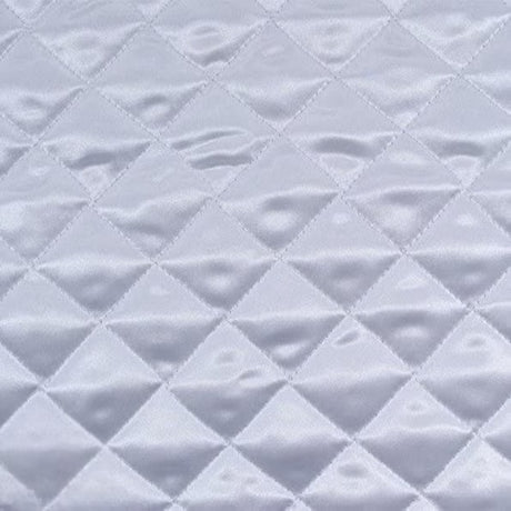 Polyester Quilted Padded Fabric - Quilted Padded Design, Black, Gold, Pink, Red, White, Yellow, 58-60" Width (1 Yard)