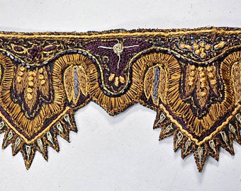 Beaded Scalloped Trim by the Yard