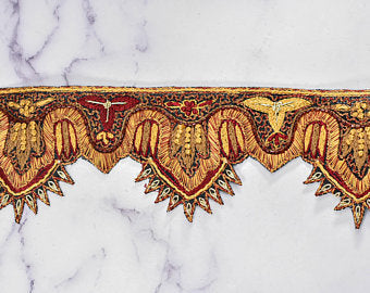 Beaded Scalloped Trim by the Yard