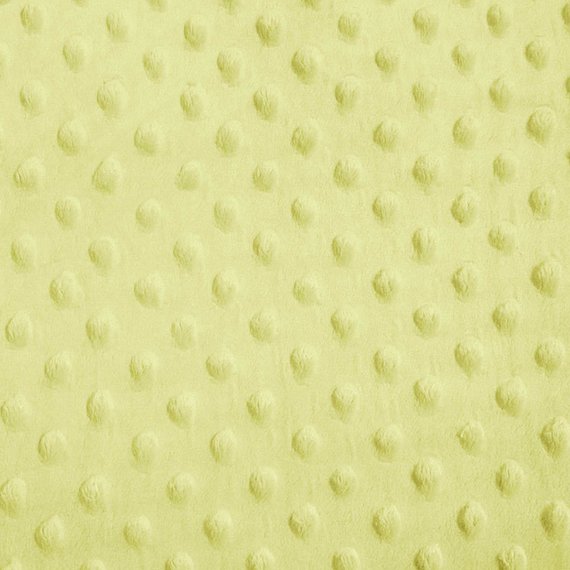 Banana Minky Dimple Dot Fabric,