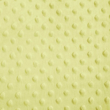 Banana Minky Dimple Dot Fabric,