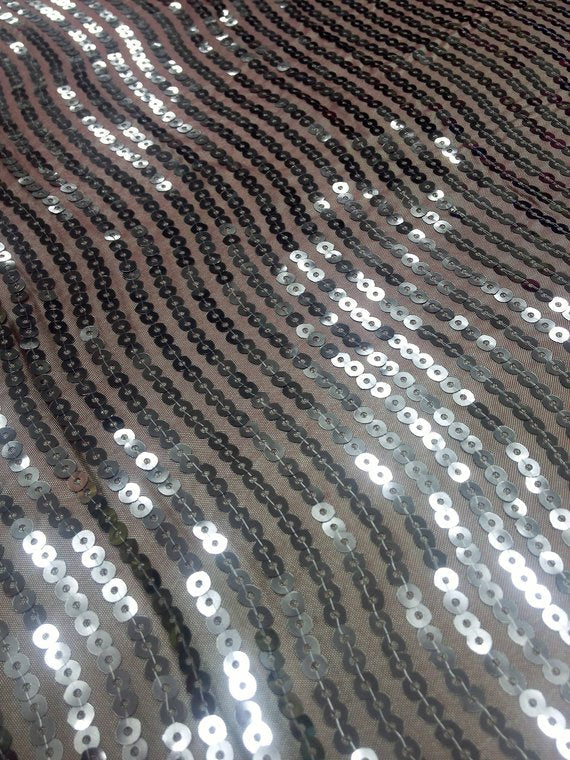 1 Yard Coral Taffeta Fabric with Hypnotic Sequins 50/52 Inch Width