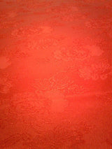 1 Yard Red Floral Jacquard Brocade Cotton Poly Fabric for Suits Fashion Upholstery 58 Inch Width