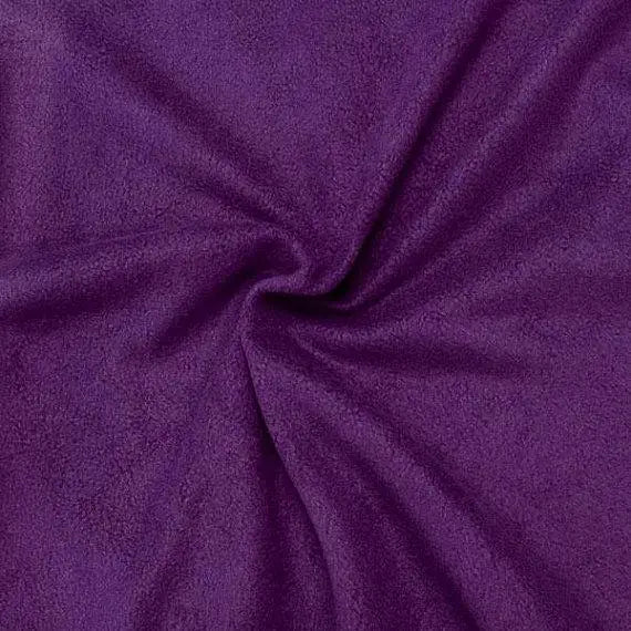 Violet Anti Pill Solid Fleece Fabric,