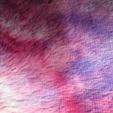 Faux Fur Fabric Rainbow Multi Color Dye