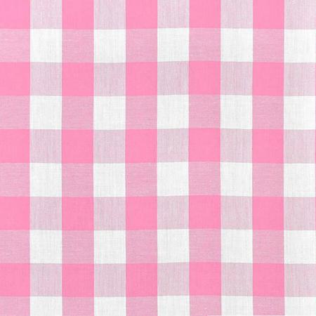 1″ One Inch Pink Checkered Gingham Poly Cotton Fabric,