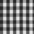 1″ One Inch Black Checkered Gingham Poly Cotton Fabric,