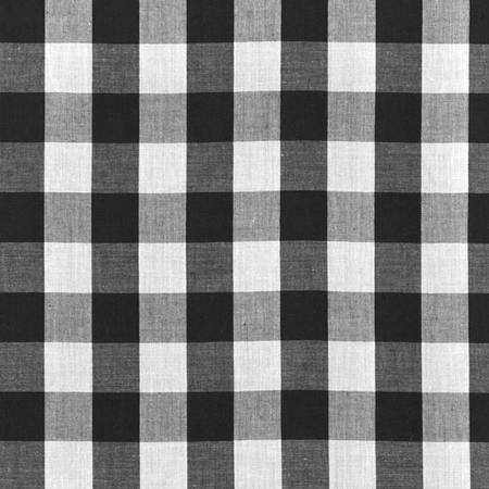 1″ One Inch Black Checkered Gingham Poly Cotton Fabric,