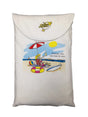 Summer Fun 100 Percent Cotton Fabric - Animated Print, Side Slits, Matte Studs, One Size Fits Most