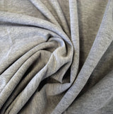 Cotton Spandex French Terry Fabric Heather Grey