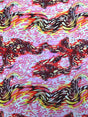 Bubble Swirl Pattern Polyester Spandex Fabric - Silver Holographic Faux Sequins, 58"-60" Width