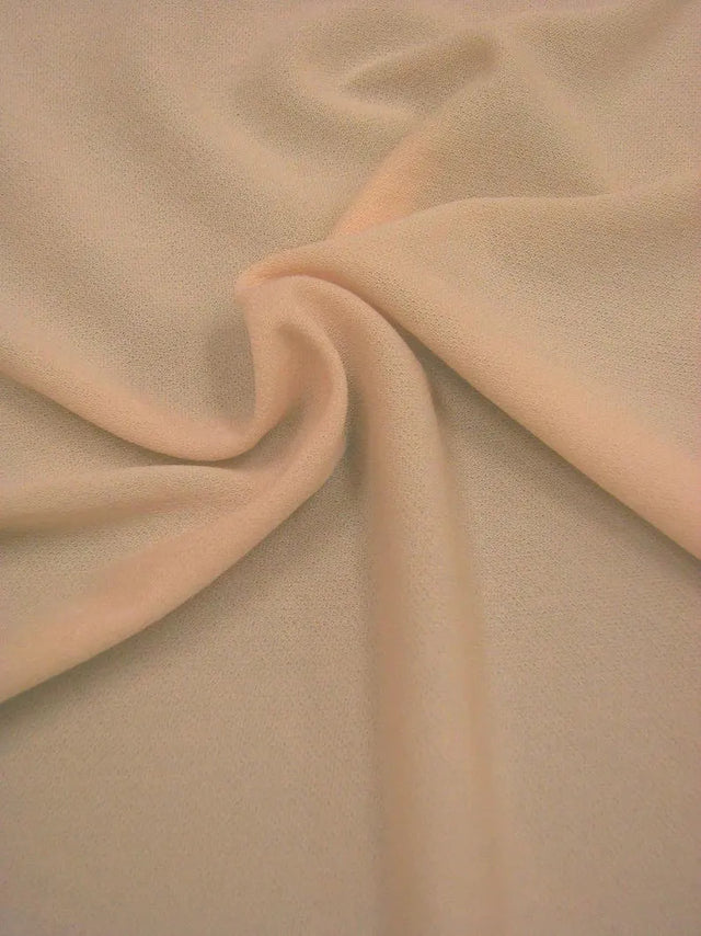 Solid Polyester Helenca Lining Fabric - Nude, White, 58" To 60" Width