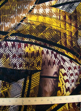 Modal Rayon Spandex Fabric - Abstract Design, Medium Weight, 58/60" Width