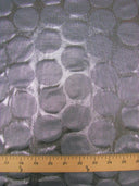 Polyester Spandex Fabric - Shiny Circles Foil Design, Silver, Magenta, Teal, 58/60" Width