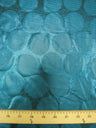 Polyester Spandex Fabric - Shiny Circles Foil Design, Silver, Magenta, Teal, 58/60" Width