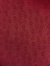 Polyester Spandex Textured Fabric - Fukuro Dull Foil Daisy Flowers Design, 60" Width