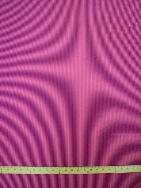 Nylon Spandex Fabric - Medium Weight, 4-Way Stretch, Small Stripes, 58" To 60" Width