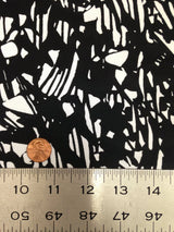Nylon Spandex Fabric - Medium Weight Abstract Design, 4-Way Stretch, 58" To 60" Width (1 Yard)