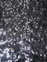 Polyester Mesh Fabric - 3Mm Shiny Sequins, See Through, 54"-56" Width